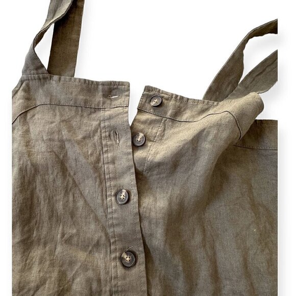 Everlane The Linen Jumpsuit in Pewter Green, Size 4, NWT - Picture 13 of 16